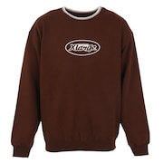 (メンズ)スウェットシャツ メンズ レトロ クルーネック 101233012003-BROWN
