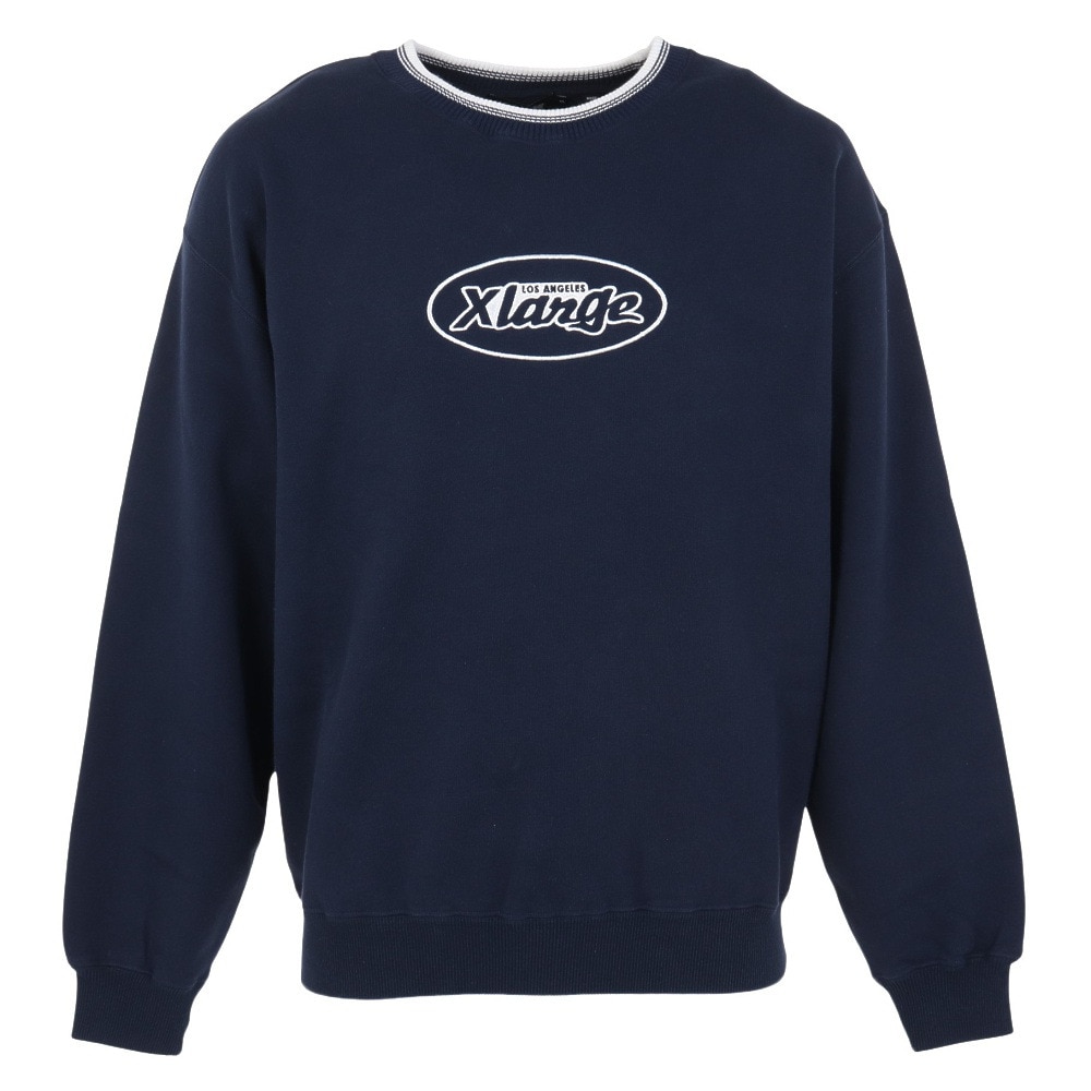 エクストララージ（XLARGE）（メンズ）スウェットシャツ メンズ レトロ クルーネック 101233012003-NAVY