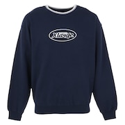 (メンズ)スウェットシャツ メンズ レトロ クルーネック 101233012003-NAVY