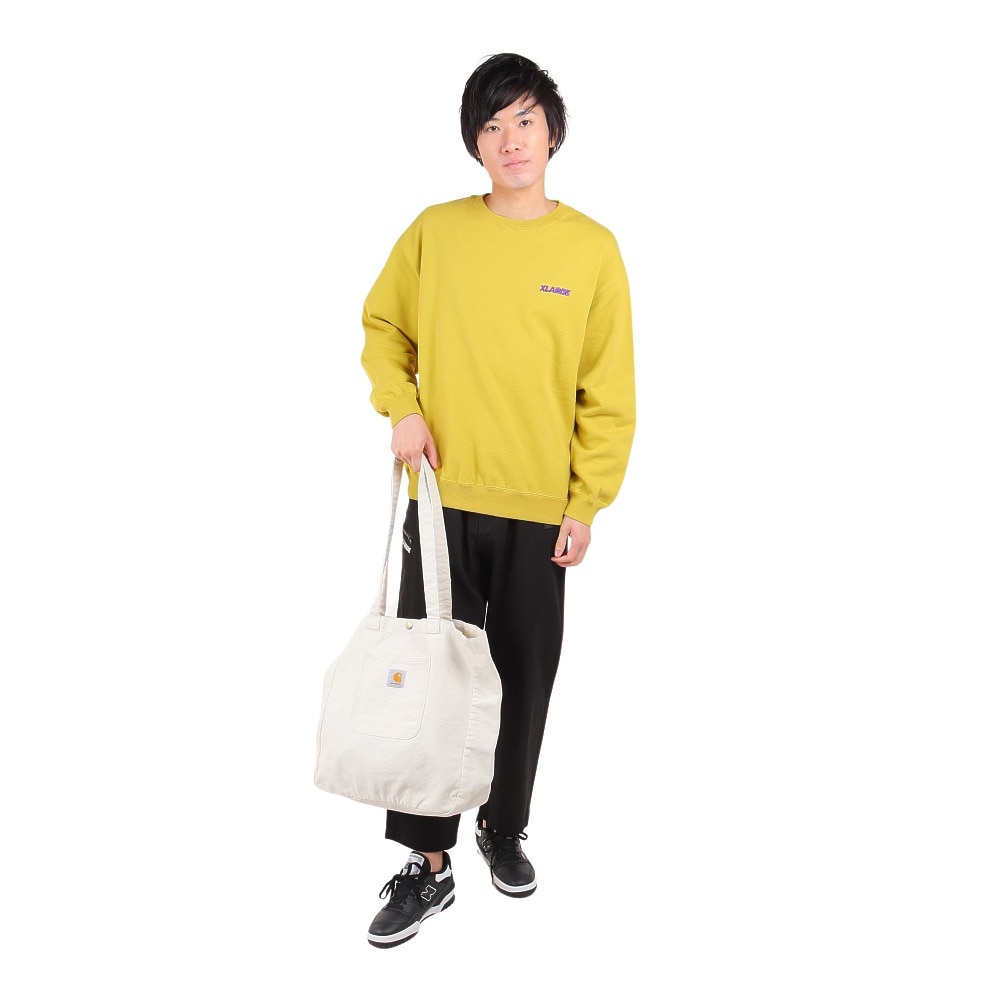 エクストララージ（XLARGE）（メンズ）スウェット メンズ スタンダード ロゴ クルーネック 101233012006-MUSTARD