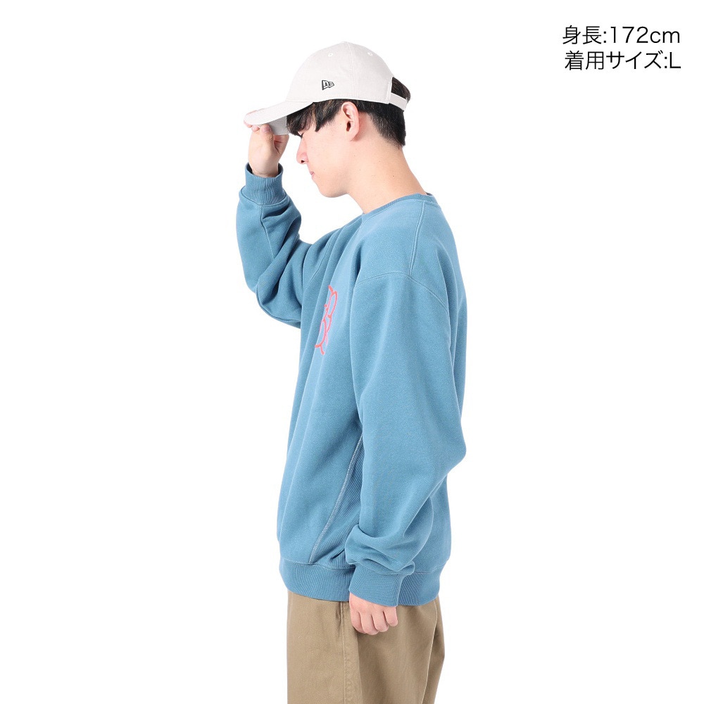 リーフ（REEF）（メンズ）ロゴ クルーネック スウエット RFPKM2302-B.GRY