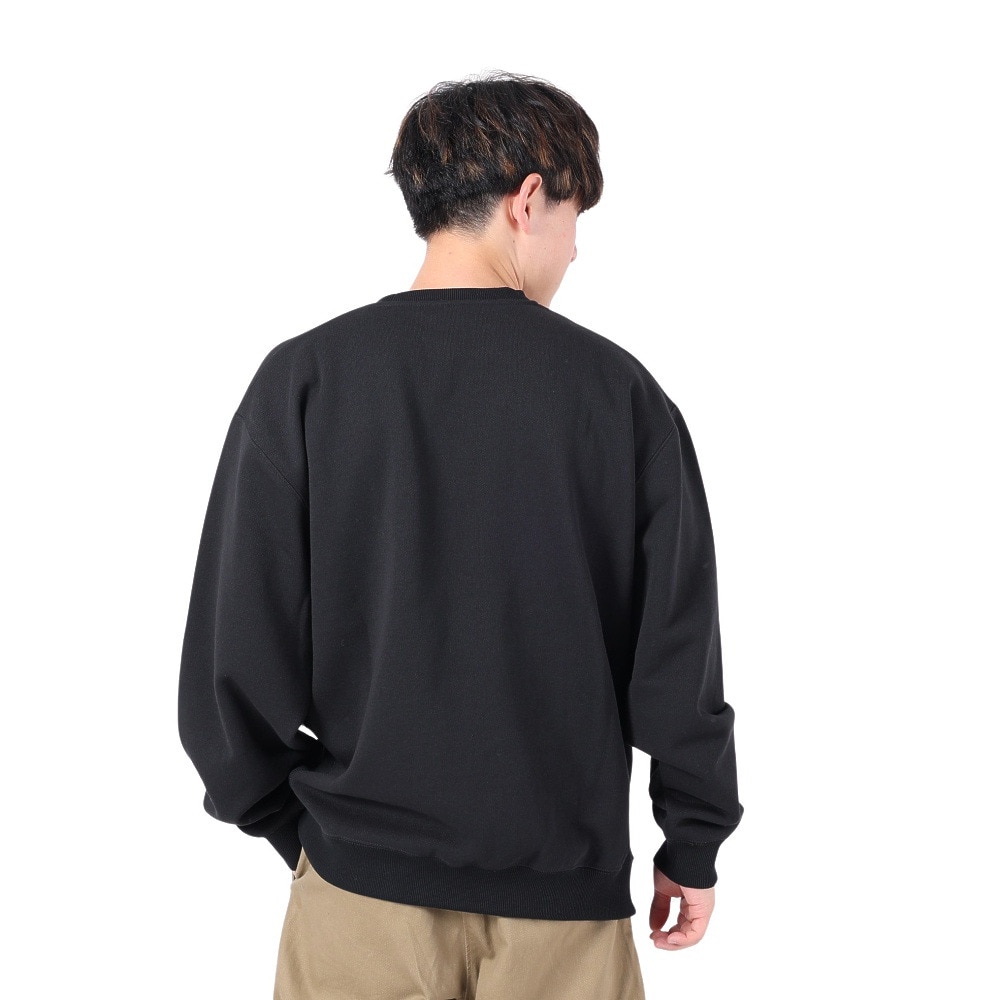 リーフ（REEF）（メンズ）ロゴ クルーネック スウエット RFPKM2302-BLK