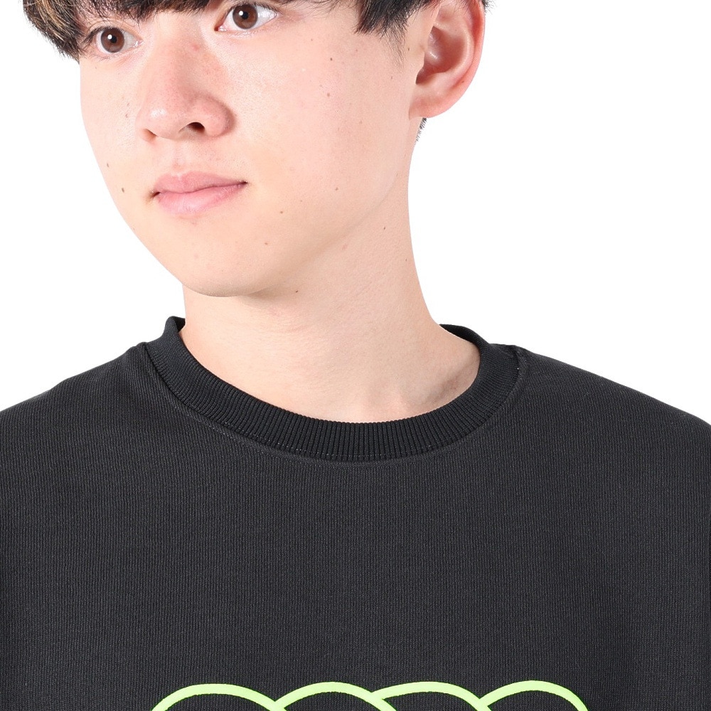リーフ（REEF）（メンズ）ロゴ クルーネック スウエット RFPKM2302-BLK