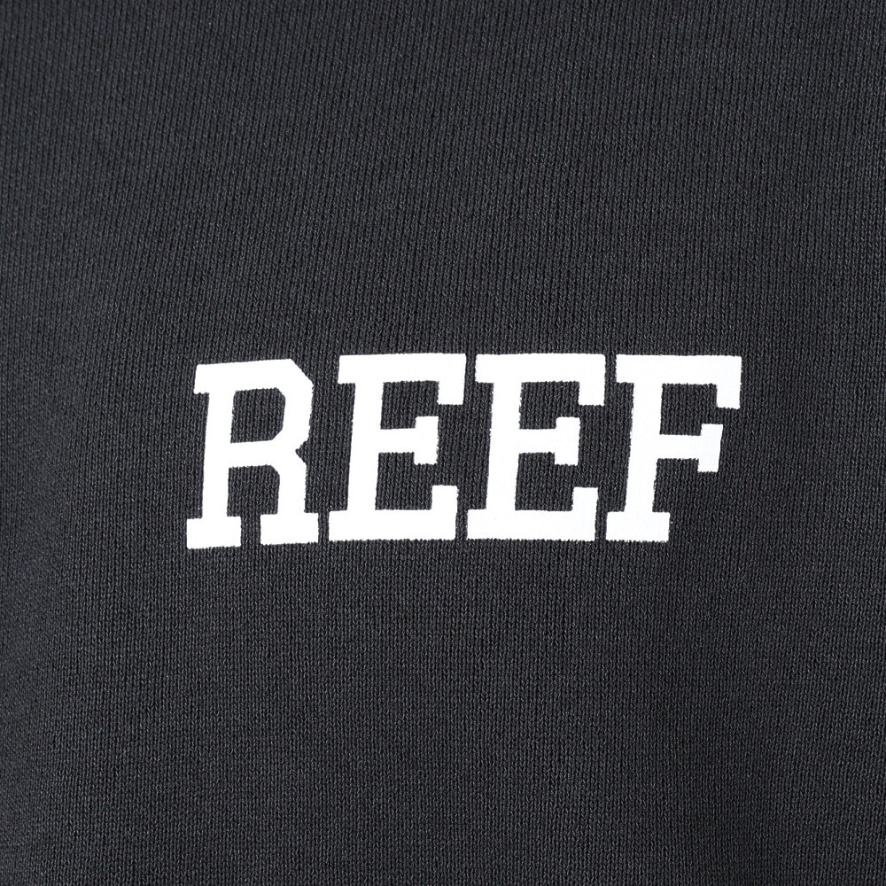 リーフ（REEF）（メンズ）ロゴ クルーネック スウエット RFSWM2301-BLK