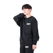 (メンズ)ロゴ クルーネック スウエット RFSWM2301-BLK