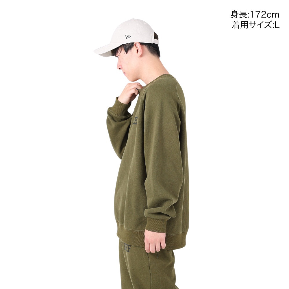 リーフ（REEF）（メンズ）ロゴ クルーネック スウエット RFSWM2301-OLV