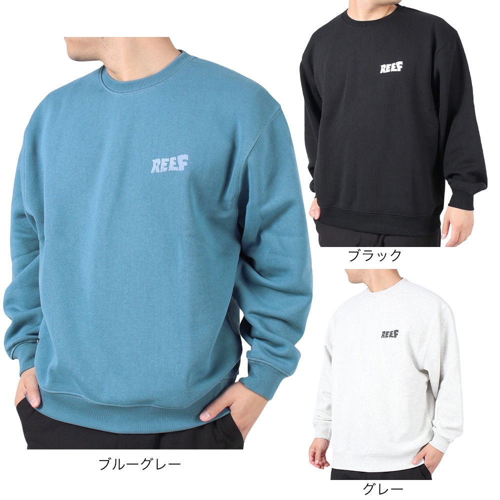 リーフ（REEF）（メンズ）サーフクラブ クルーネックスウェット RFSWM2305-BLK