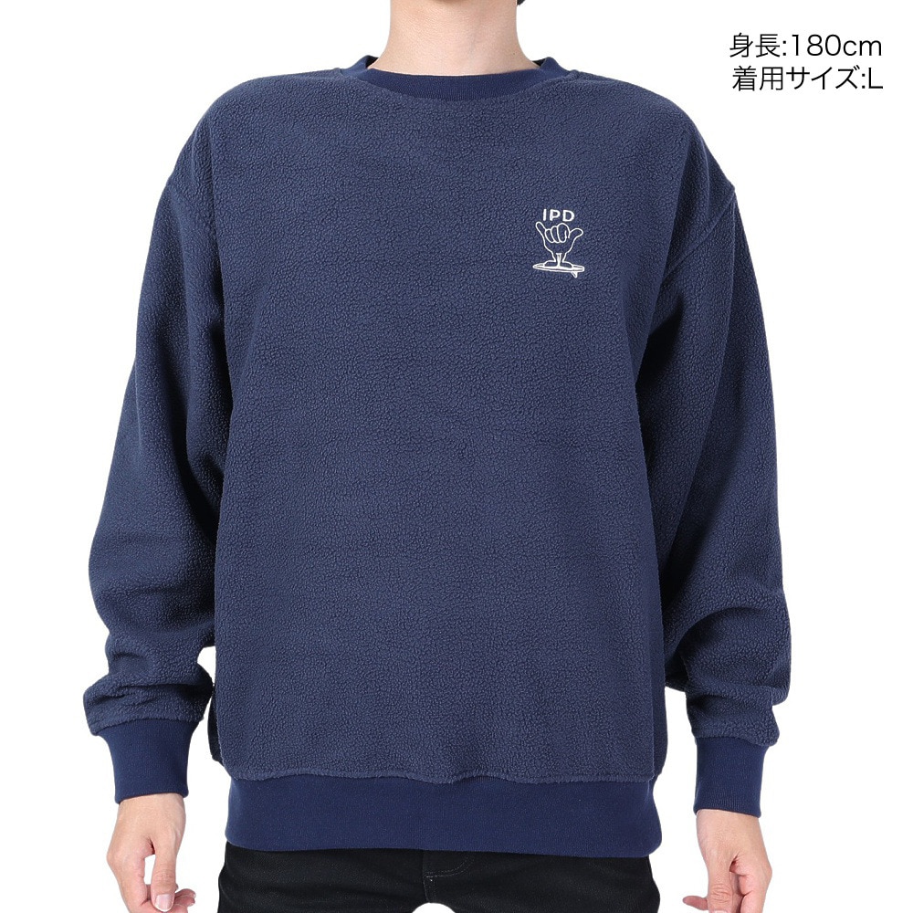 IPD（IPD）（メンズ）FLEECE CREW トレーナー IPDFLSE-618-NAV