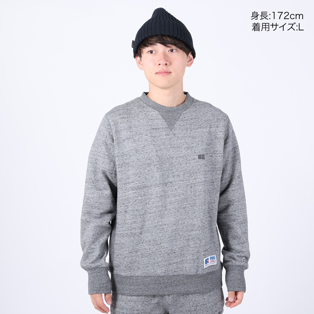 ラッセル（RUSSELL）（メンズ）Pro Cotton クルーネックスウェット RBM23F0003 CGRY