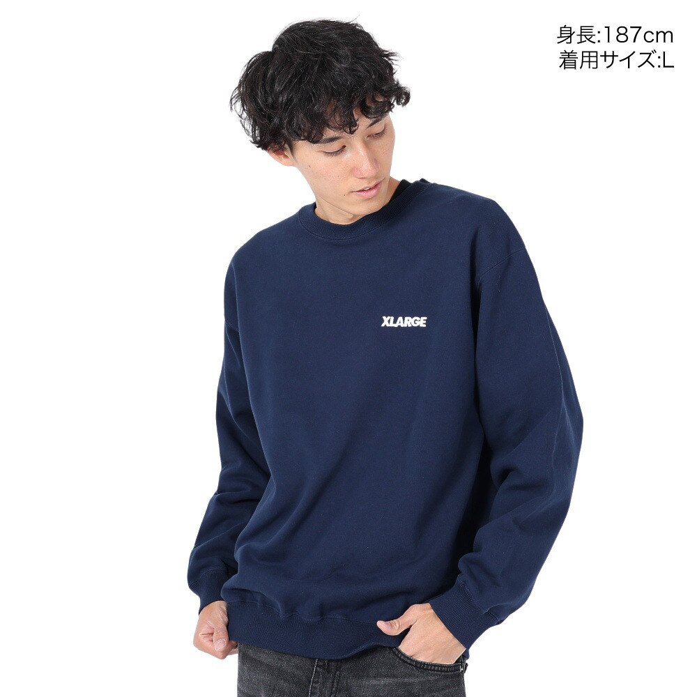 エクストララージ（XLARGE）（メンズ）CHENILLE SLANTED OG クルー 