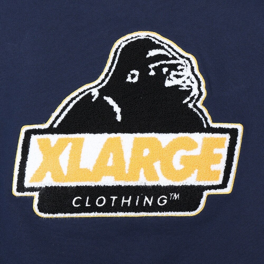 エクストララージ（XLARGE）（メンズ）CHENILLE SLANTED OG クルーネックスウェット 101234012010-NAVY