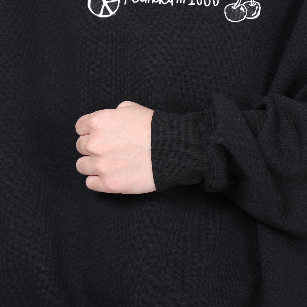 ベンデイビス（BEN DAVIS）（メンズ）タギングロゴ クルーネック スウェット 24380005-01BLK