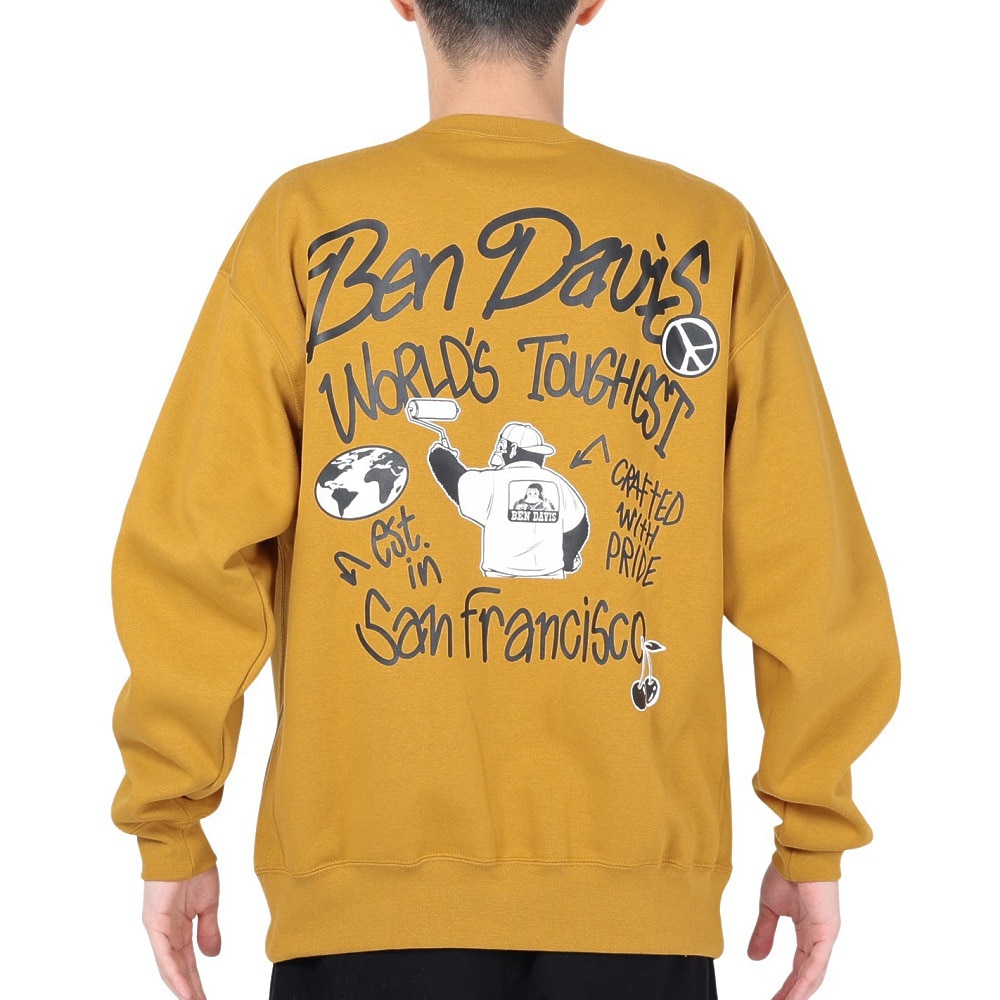 ベンデイビス（BEN DAVIS）（メンズ）タギングロゴ クルーネック スウェット 24380005-41MST