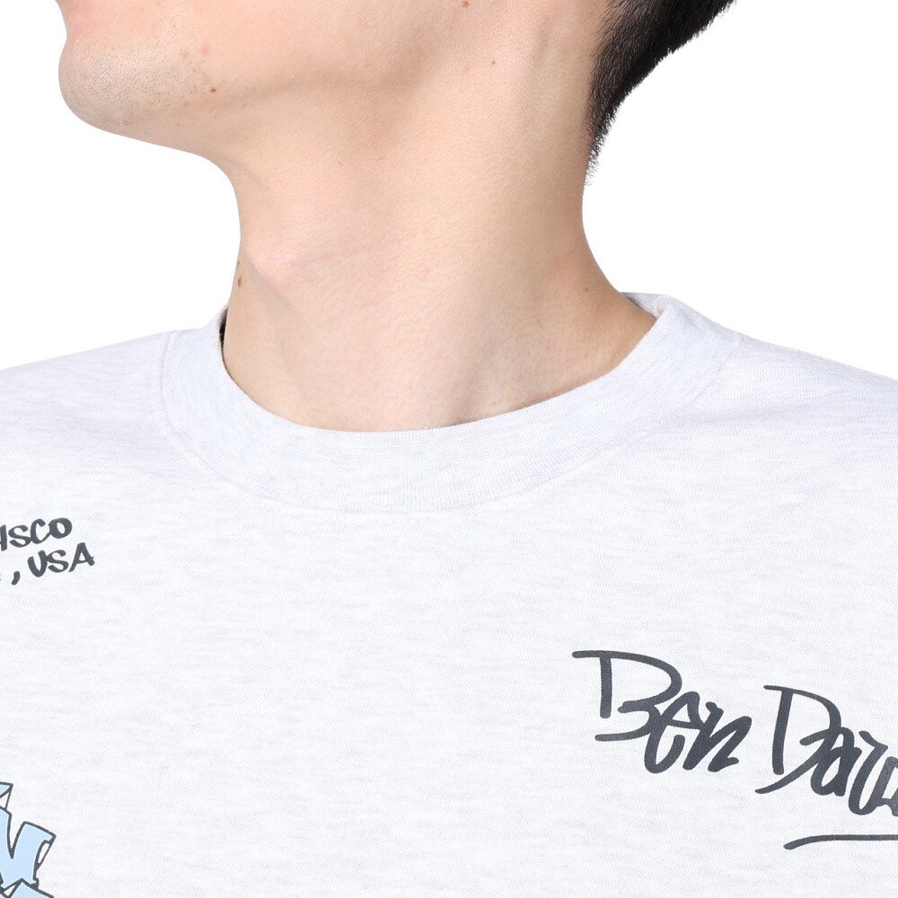 ベンデイビス（BEN DAVIS）（メンズ）SCRIBBLED クルーネック スウェット 24380006-06OAT