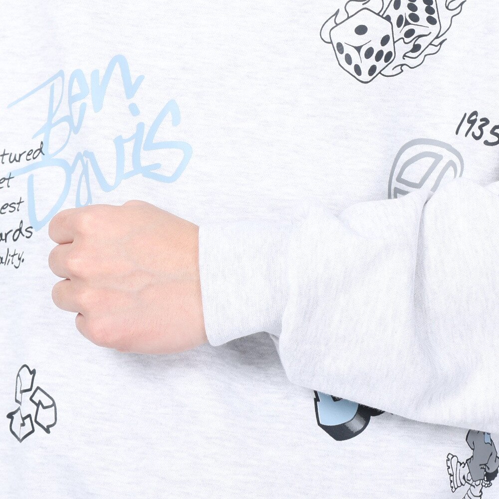 ベンデイビス（BEN DAVIS）（メンズ）SCRIBBLED クルーネック スウェット 24380006-06OAT