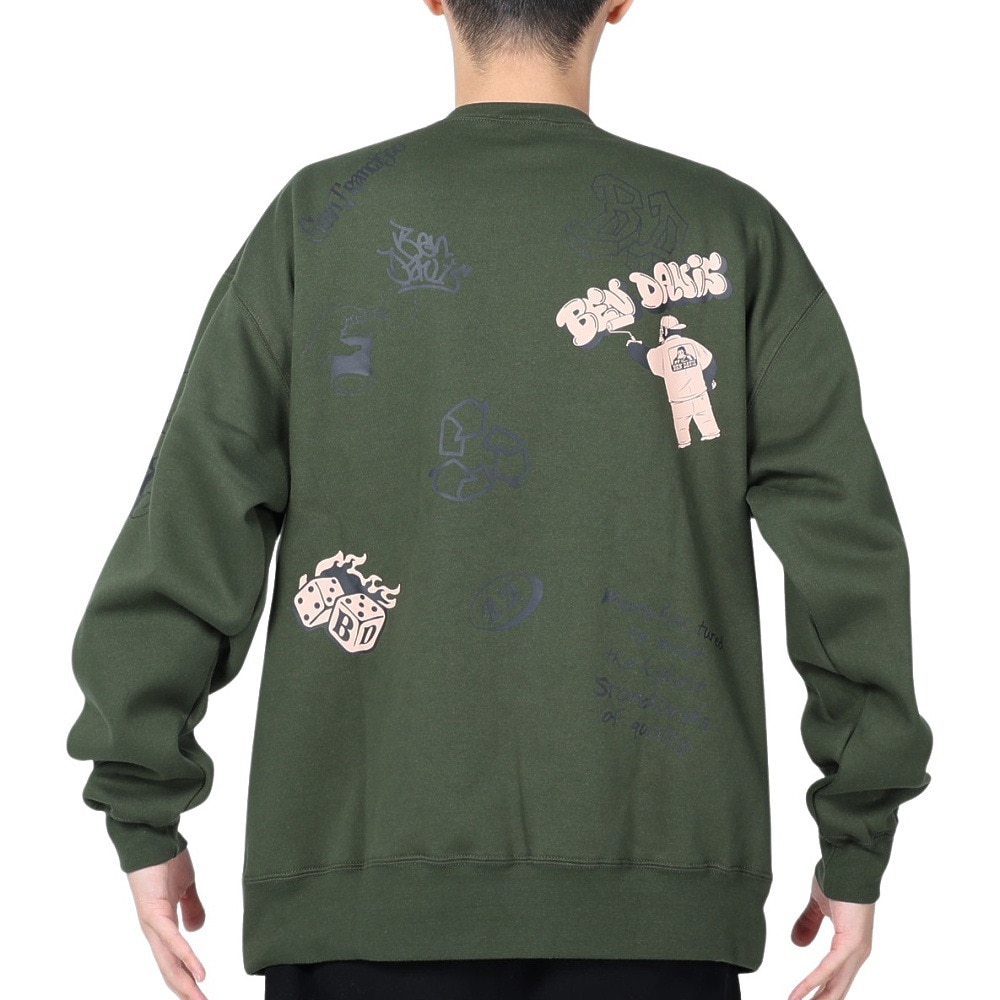 ベンデイビス（BEN DAVIS）（メンズ）SCRIBBLED クルーネック スウェット 24380006-59YGR