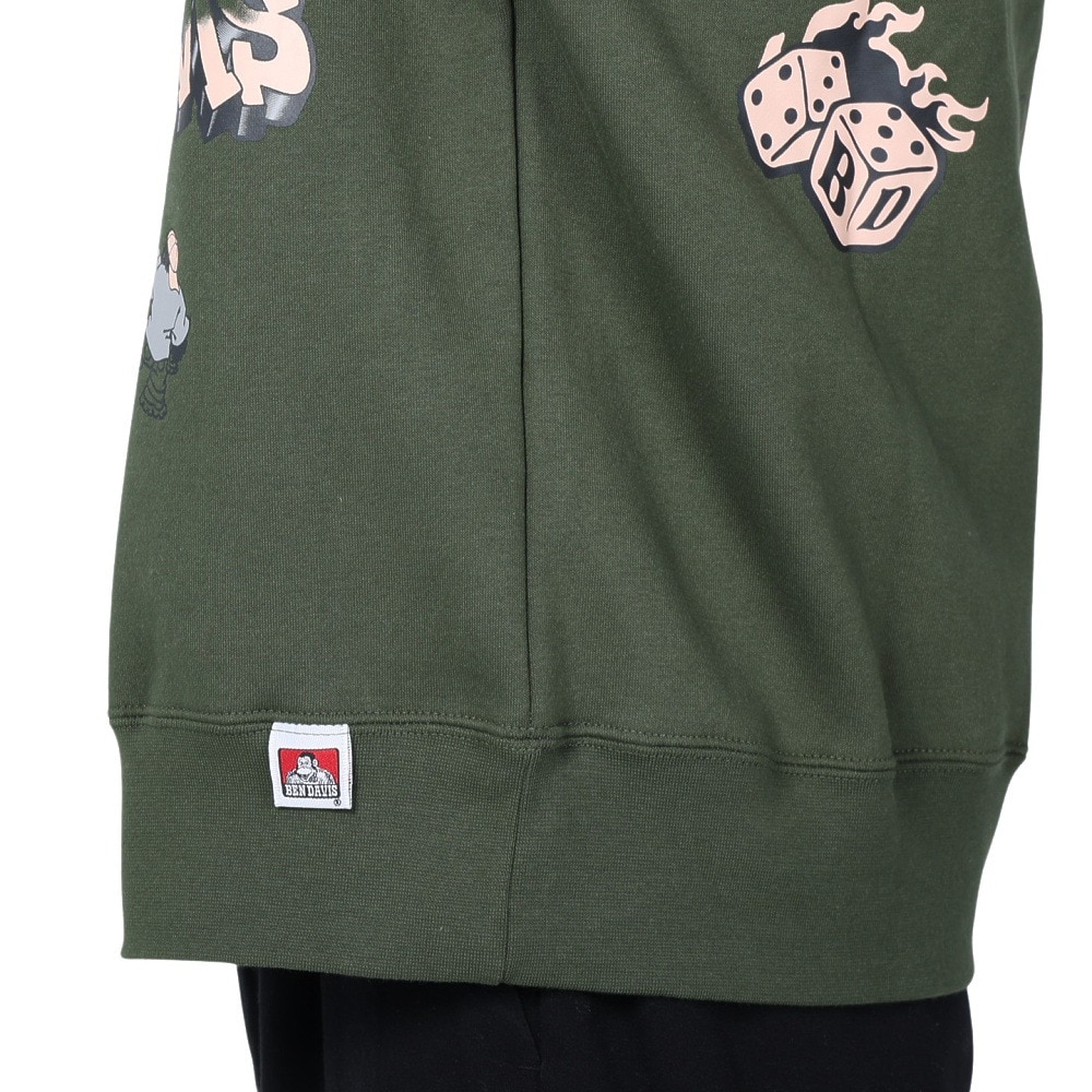 ベンデイビス（BEN DAVIS）（メンズ）SCRIBBLED クルーネック スウェット 24380006-59YGR
