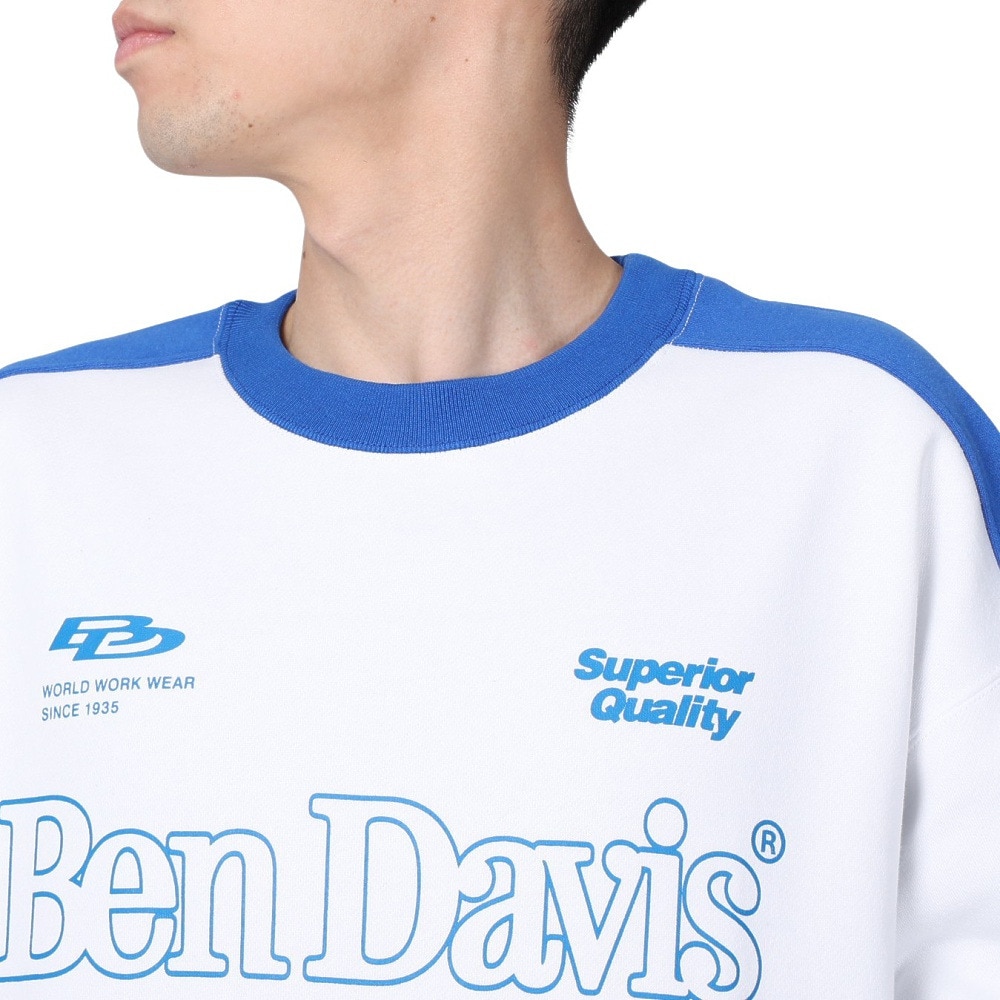 ベンデイビス（BEN DAVIS）（メンズ）プラクティス クルーネック スウェット 24380009-07WHT