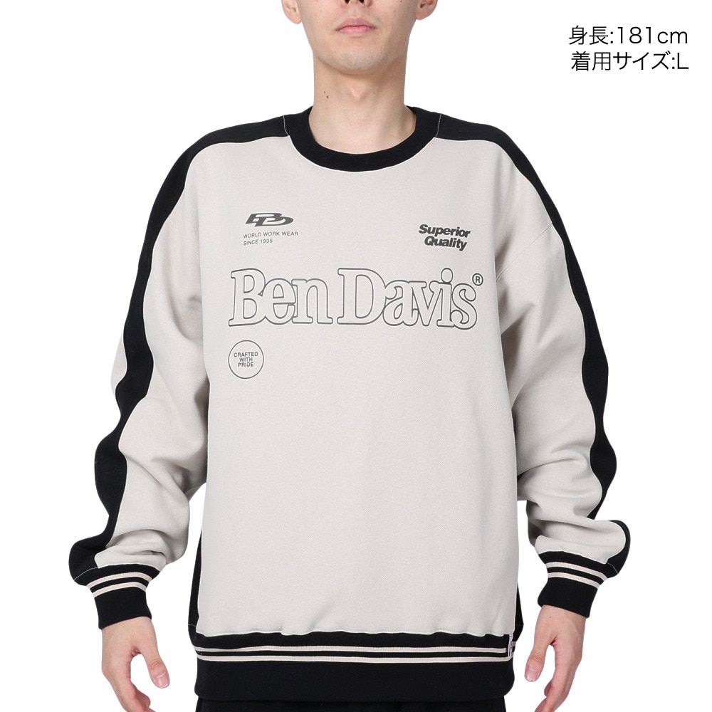 ベンデイビス（BEN DAVIS）（メンズ）プラクティス クルーネック スウェット 24380009-36SBG