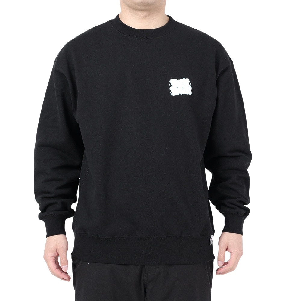 ベンデイビス（BEN DAVIS）（メンズ）WASHING A CAR クルーネック スウェット 24380014-01BLK