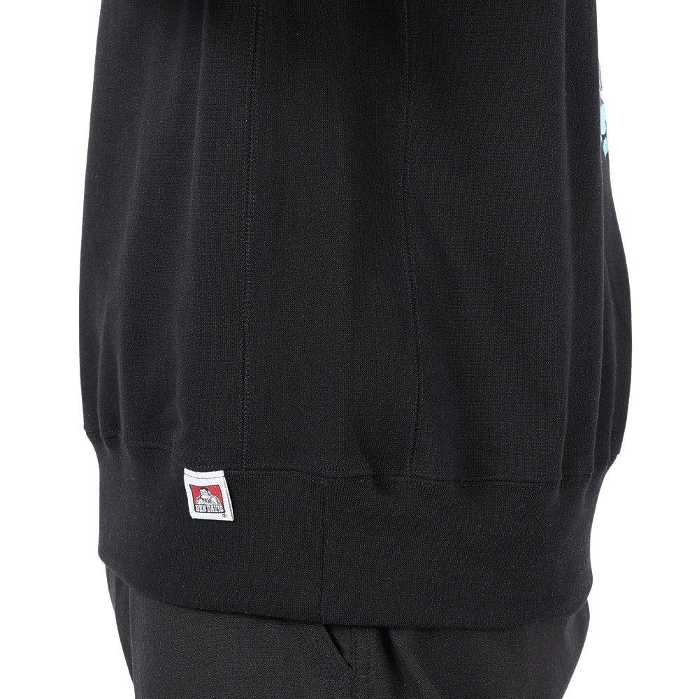 ベンデイビス（BEN DAVIS）（メンズ）WASHING A CAR クルーネック スウェット 24380014-01BLK