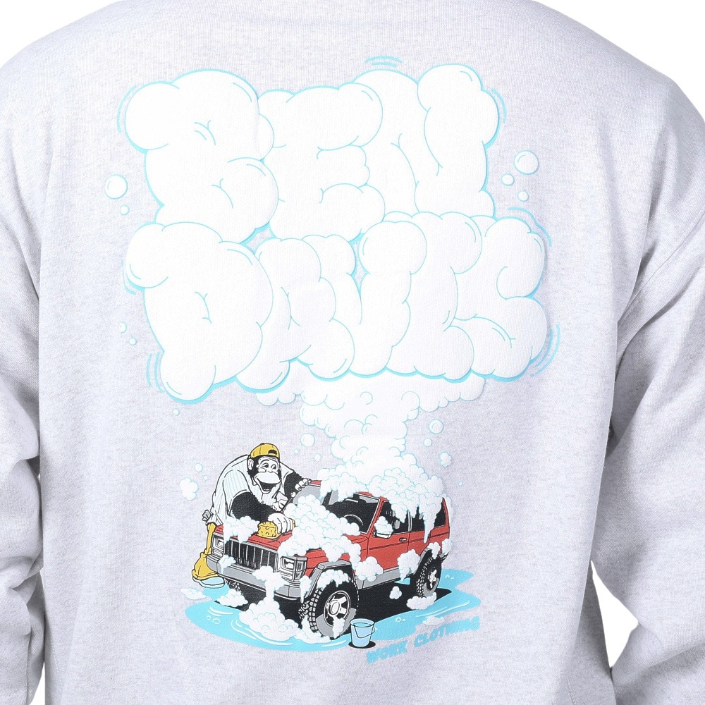 ベンデイビス（BEN DAVIS）（メンズ）WASHING A CAR クルー スウェットシャツ 24380014-06OAT