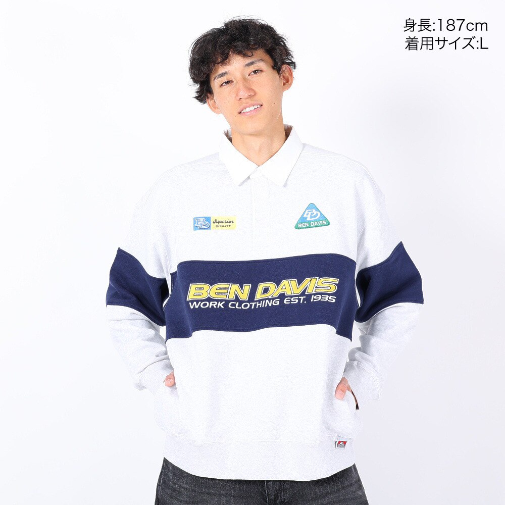 BEN DAVIS（メンズ）RUGGERS スウェットシャツ 24380018-06OAT
