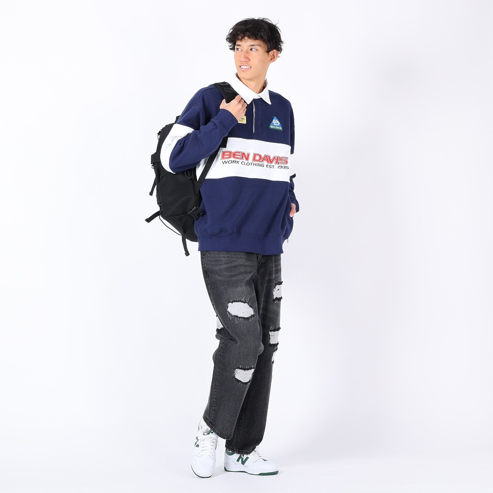 ベンデイビス（BEN DAVIS）（メンズ）RUGGERS スウェットシャツ 24380018-60NAV