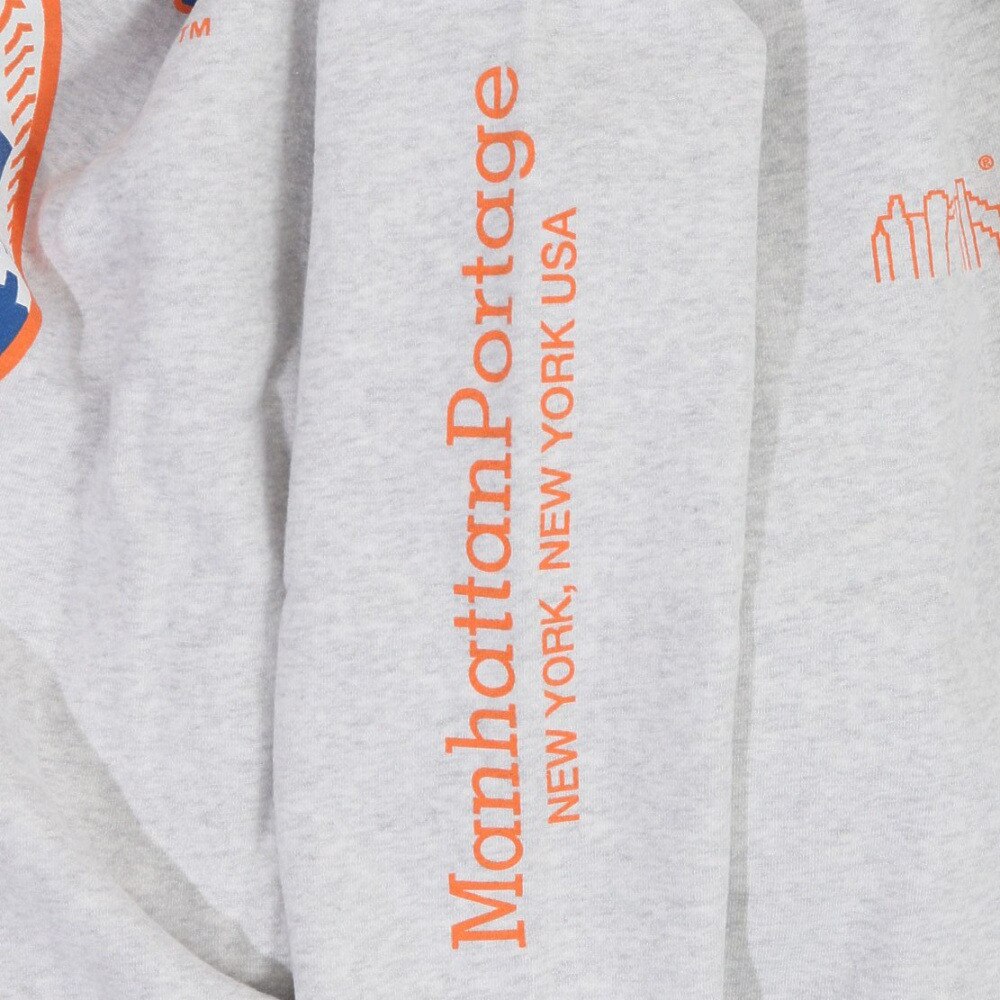 ManhattanPortage（メンズ）MLBバックロゴ クルーネックスウェット 23FW-MP-MLB03 GRY