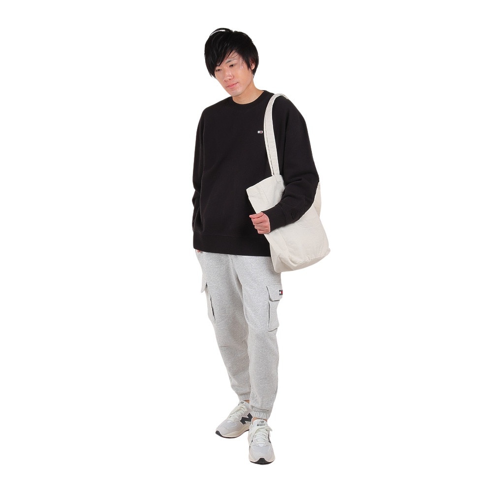 トミー ジーンズ（TOMMY JEANS）（メンズ）TONAL APPLIQUE CREW トレーナー DM17795-BDS