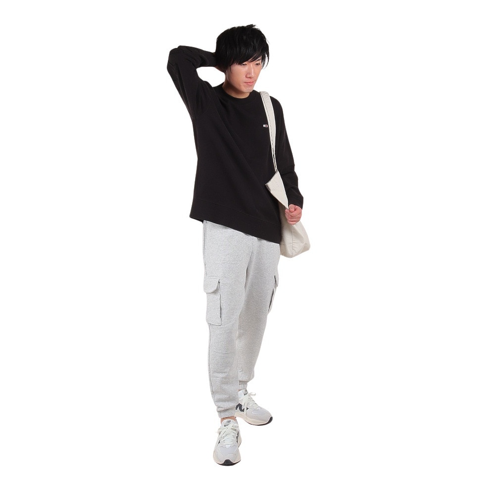 トミー ジーンズ（TOMMY JEANS）（メンズ）TONAL APPLIQUE CREW トレーナー DM17795-BDS