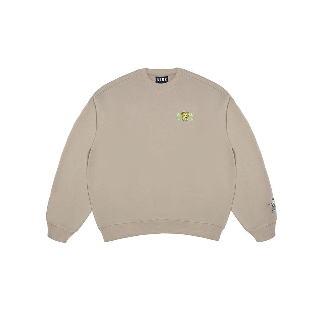 AFGK a few good kids スウェット トレーナー カーキ 緑 M