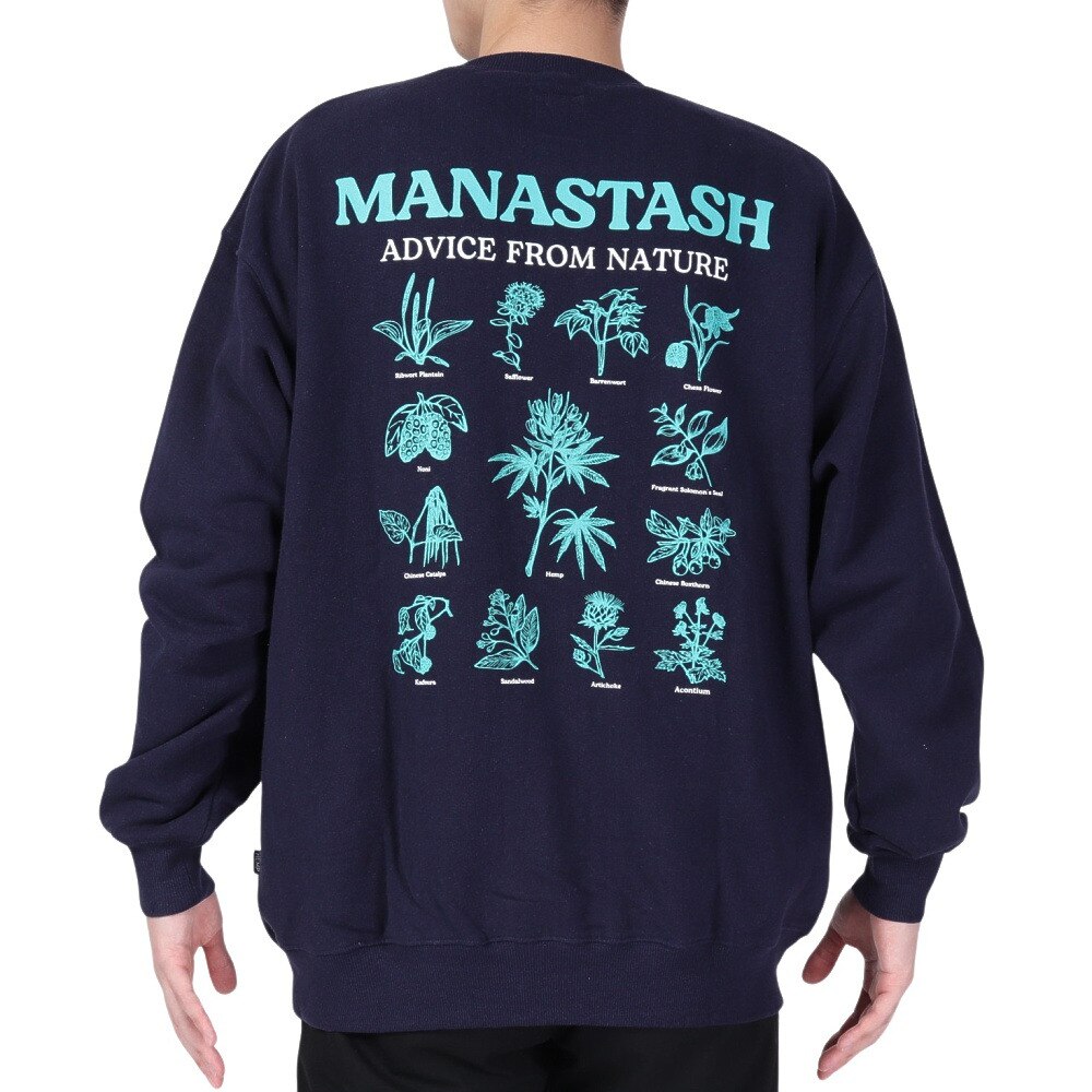マナスタッシュ（MANASTASH）（メンズ）カスケードスウェット AFN 792-3232006 NAVY