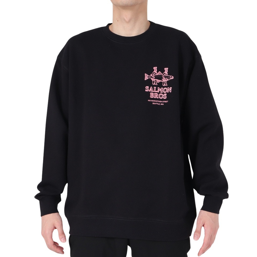 マナスタッシュ（MANASTASH）（メンズ）CiTee スウェット サーモン 792-3232010 BLACK