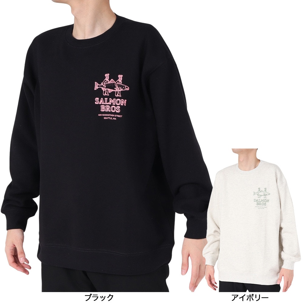 マナスタッシュ（MANASTASH）（メンズ）CiTee スウェット サーモン 792-3232010 BLACK
