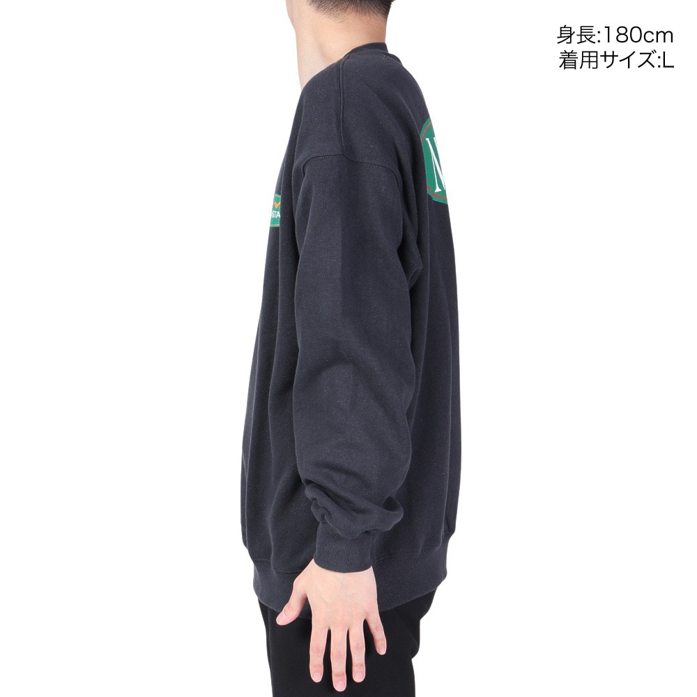 マナスタッシュ（MANASTASH）（メンズ）カスケードスウェット オリジナルロゴ 792-3232012 BLACK