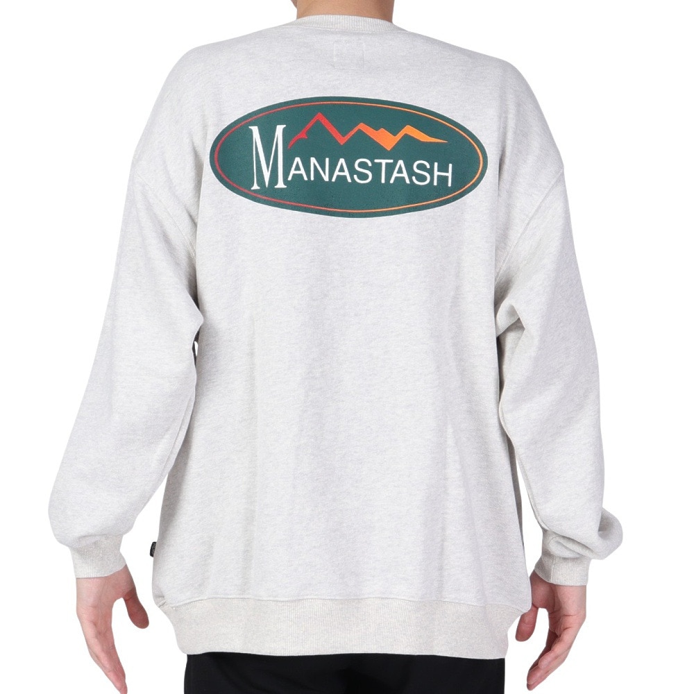 マナスタッシュ（MANASTASH）（メンズ）カスケードスウェットオリジナルロゴ 792-3232012 OATMEAL