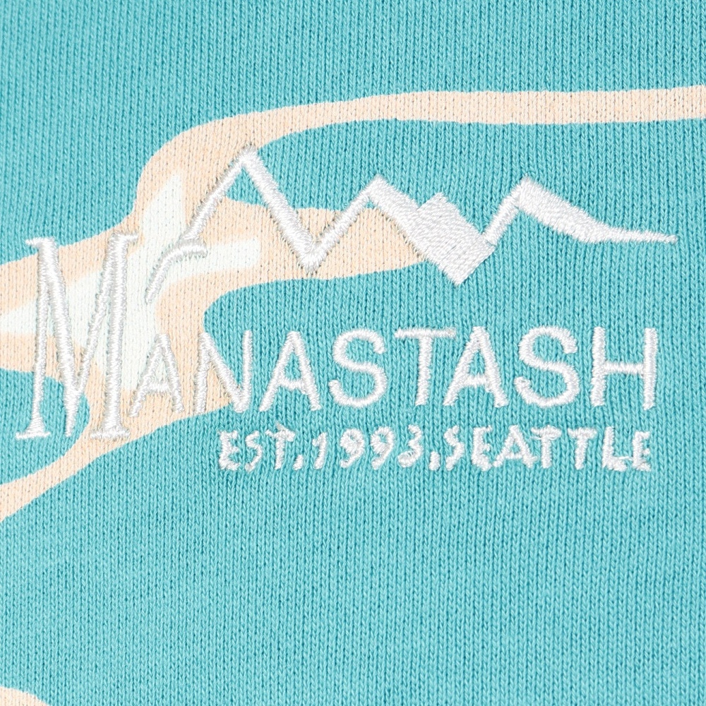 マナスタッシュ（MANASTASH）（メンズ）リチウムクルーネックスウェット 792-3232019 TURQUOI