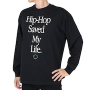 (メンズ)長袖Tシャツ Hip Hop Saved My Life 2322-00313-01800