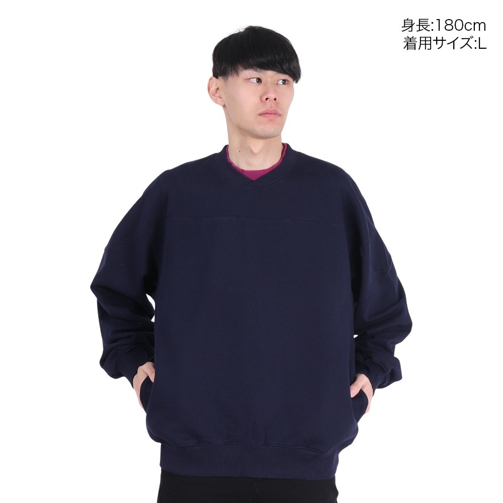 WASSUP（WASSUP）（メンズ）ダブルスレッド スウェットシャツ 2321-11113-01321