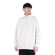 (メンズ)ハーフジップ クルーネックスウェットシャツ 2321-11113-01505