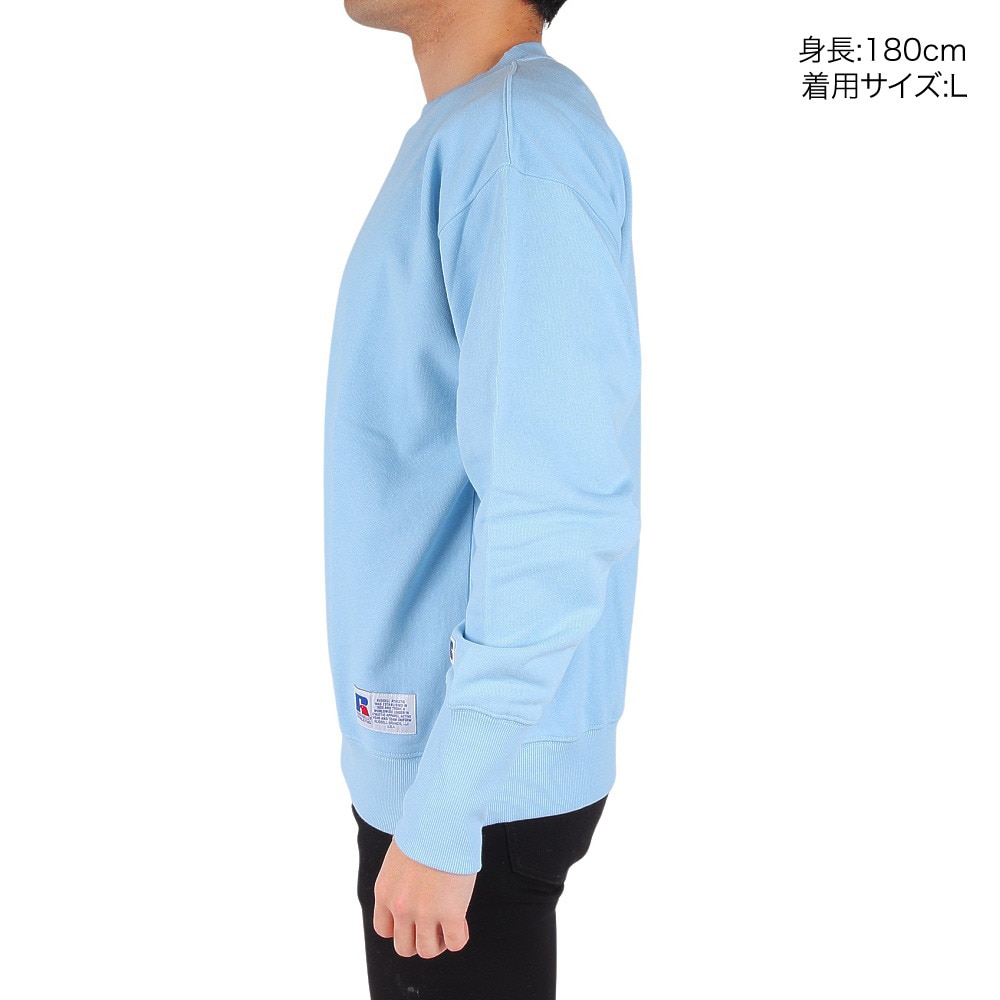 ラッセル（RUSSELL）（メンズ）T/C クルーネック スウェット RBM24ES0001 BLU