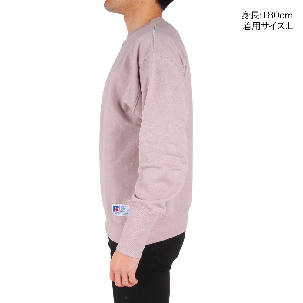 ラッセル（RUSSELL）（メンズ）T/C クルーネック スウェット RBM24ES0001 PNK