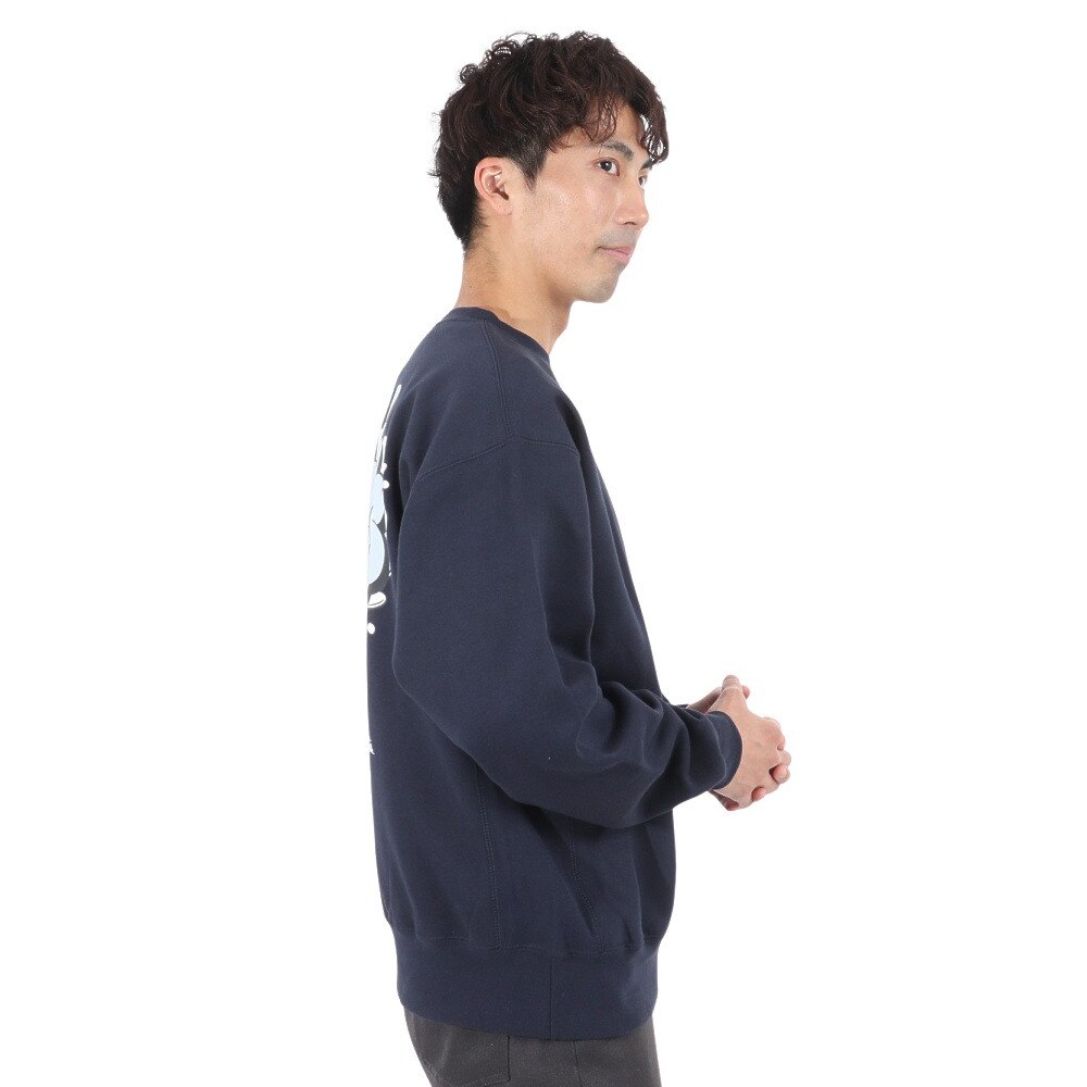BEN DAVIS（メンズ）スモークロゴトレーナー 23780063-NVY