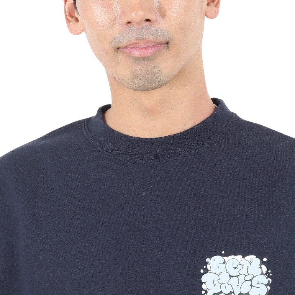 BEN DAVIS（メンズ）スモークロゴトレーナー 23780063-NVY