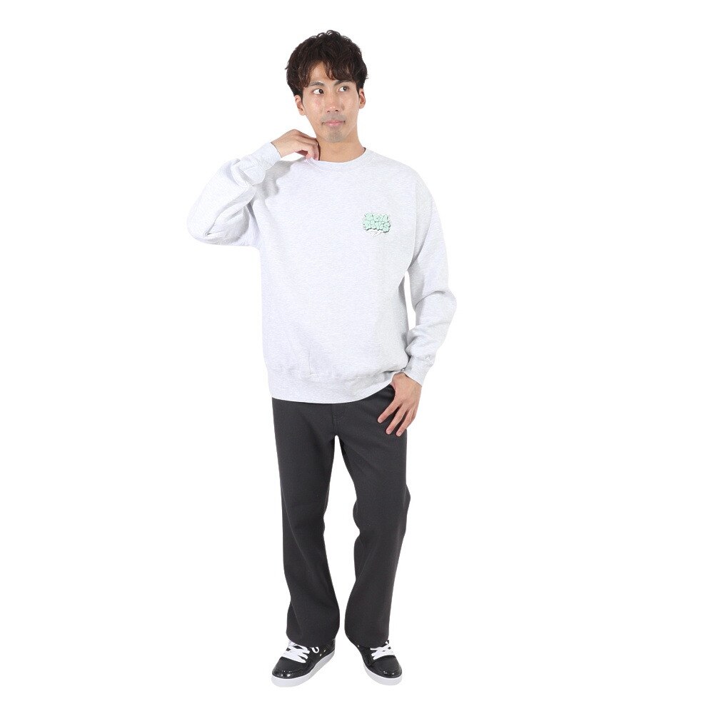 BEN DAVIS（メンズ）スモークロゴトレーナー 23780063-WHT