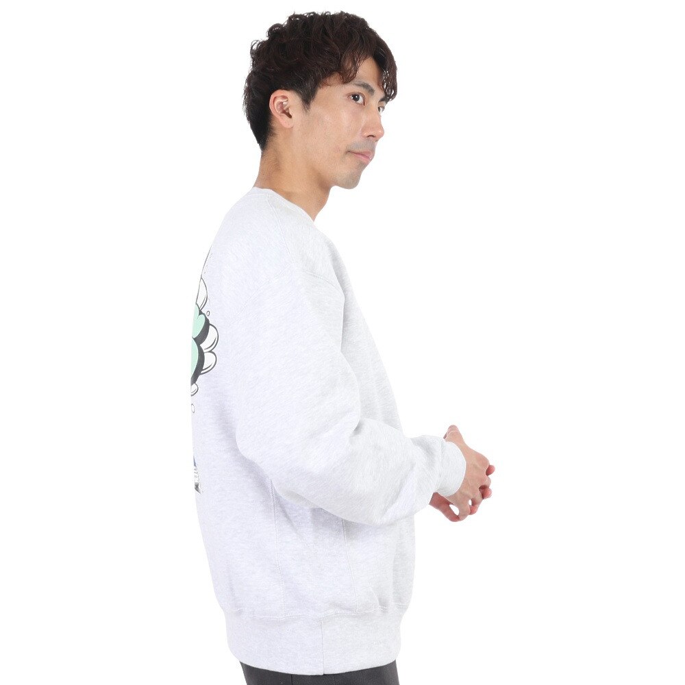 BEN DAVIS（メンズ）スモークロゴトレーナー 23780063-WHT