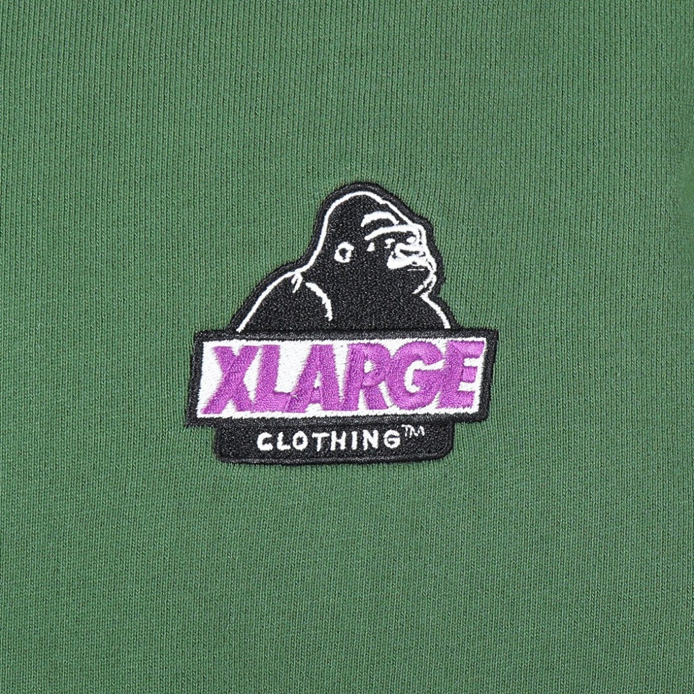 エクストララージ（XLARGE）（メンズ）スランテッド OG クルーネックスウェットシャツ 101241012002-GREEN