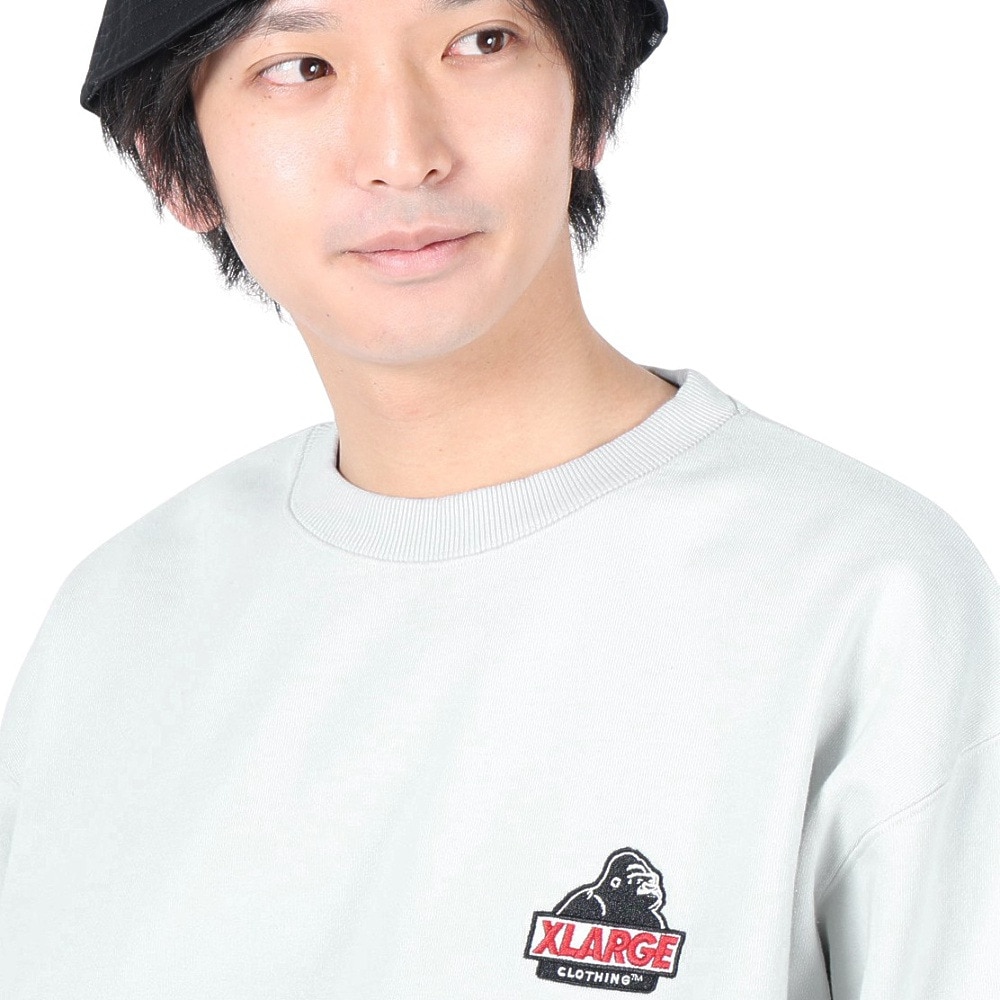 エクストララージ（XLARGE）（メンズ）SLANTED OG クルーネックスウェットシャツ 101241012002-GREY