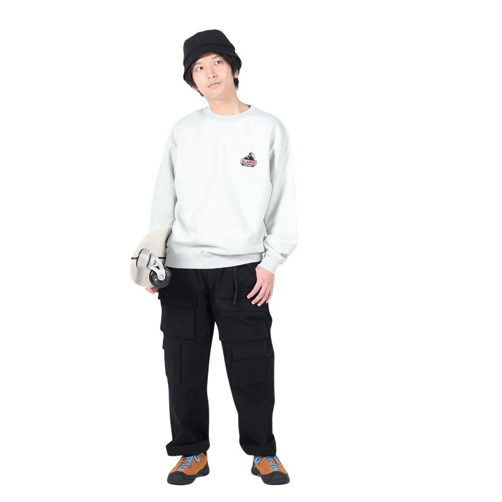 エクストララージ（XLARGE）（メンズ）SLANTED OG クルーネックスウェットシャツ 101241012002-GREY
